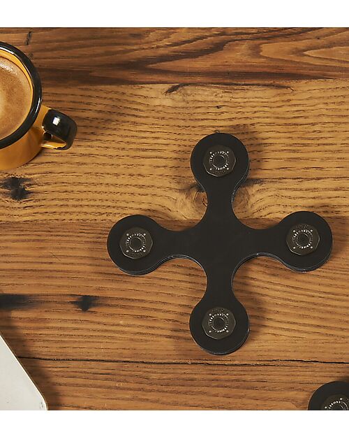 Clixo Designer Pack - 9 Pezzi - Nero Grigio - Gioco Magnetico STEAM - 4+ Anni Giochi Magnetici