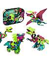 Clixo Dino Discovery Pack - 22 pezzi - Gioco Magnetico STEAM - 6+ Anni Giochi Magnetici