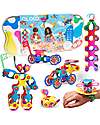 Clixo Family Pack - 150 Pezzi - Gioco Magnetico STEAM - +4 Anni Giochi Magnetici