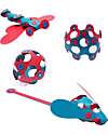 Clixo Itsy Pack - 18 Pezzi - Rosa Turchese - Gioco Magnetico STEAM - 4+ Anni Giochi Magnetici