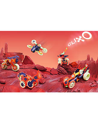 Clixo Mars Rovers - 29 Pezzi - Glow in The Dark - Gioco Magnetico STEAM - 6+ Anni Giochi Magnetici