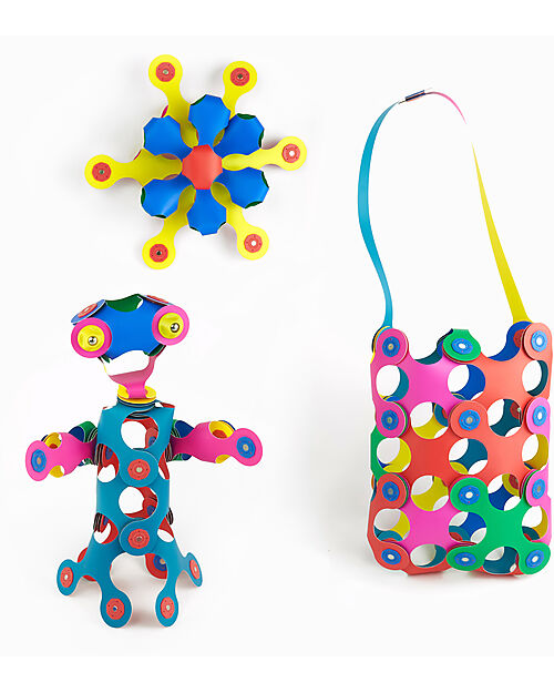 Clixo Rainbow Pack - 42 Pezzi - Gioco Magnetico STEAM - 4+ Anni Giochi Magnetici