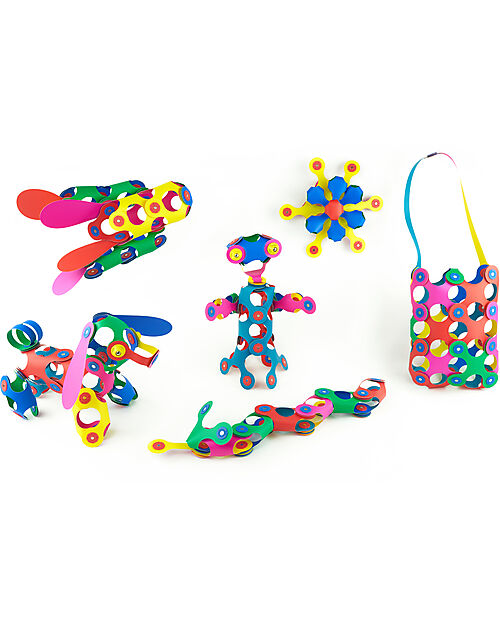 Clixo Rainbow Pack - 42 Pezzi - Gioco Magnetico STEAM - 4+ Anni Giochi Magnetici