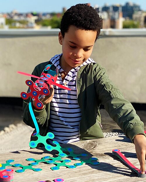 Clixo Rainbow Pack - 42 Pezzi - Gioco Magnetico STEAM - 4+ Anni Giochi Magnetici