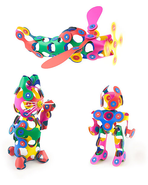 Clixo Super Rainbow Pack - 60 Pezzi - Gioco Magnetico STEAM - 6+ Anni Giochi Magnetici