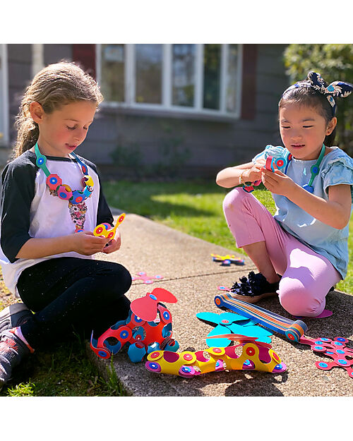 Clixo Super Rainbow Pack - 60 Pezzi - Gioco Magnetico STEAM - 6+ Anni Giochi Magnetici