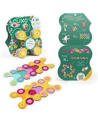 Clixo Tiny&Mighty - 9 Pezzi - Giungla - Gioco Magnetico STEAM Giochi Magnetici