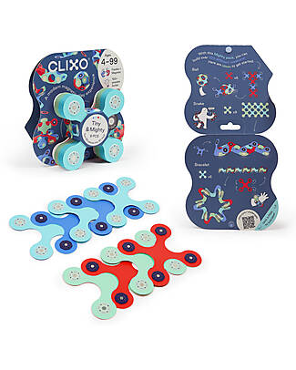 Clixo Tiny&Mighty - 9 Pezzi - Oceano - Gioco Magnetico STEAM Giochi Magnetici