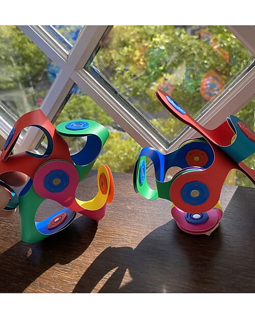 Clixo Tiny & Mighty - 9 Pezzi - Classico Multicolor - Gioco Magnetico STEAM - 4+ Anni Giochi Magnetici