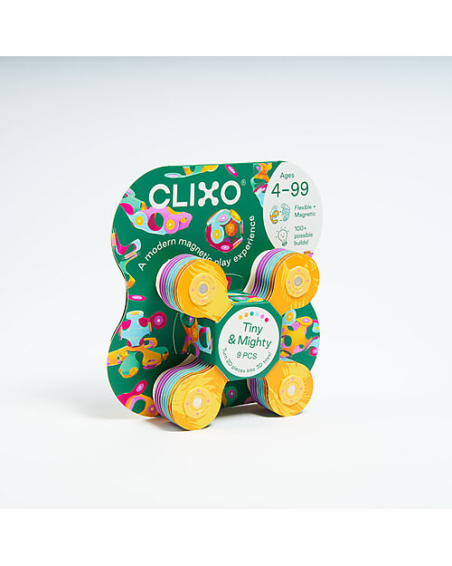 Clixo Tiny & Mighty - 9 Pezzi - Giungla - Gioco Magnetico STEAM - 4+ Anni Giochi Magnetici