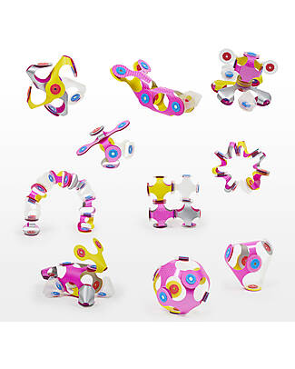 Clixo Tiny & Mighty - 9 Pezzi - Scintille - Gioco Magnetico STEAM - 4+ Anni Giochi Magnetici