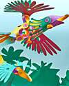 Clixo Tropical Birds - 22 Pezzi - Gioco Magnetico STEAM - 4+ Anni Giochi Magnetici