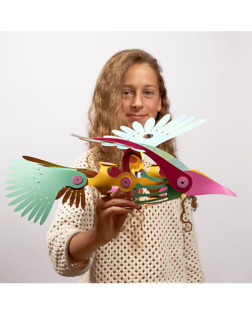 Clixo Tropical Birds - 22 Pezzi - Gioco Magnetico STEAM - 4+ Anni Giochi Magnetici