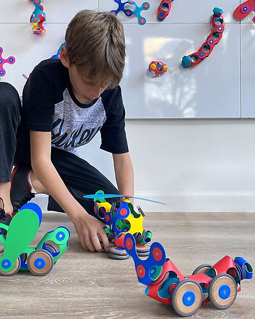 Clixo Wheel Creator Pack - 72 Pezzi - Gioco Magnetico STEAM - 6+ Anni Giochi Magnetici