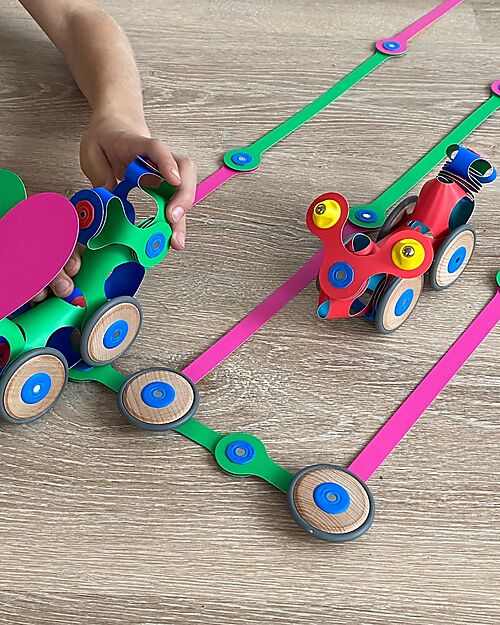 Clixo Wheel Creator Pack - 72 Pezzi - Gioco Magnetico STEAM - 6+ Anni Giochi Magnetici