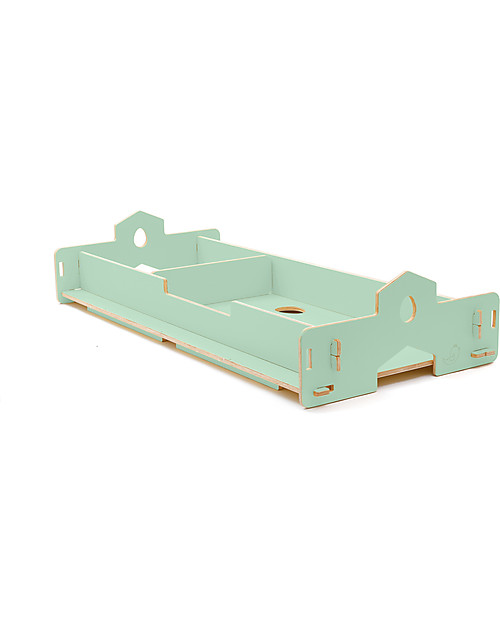 Cocò&Design Letto Che Cresce Nanni, Verde Mela - 180x80x22 cm - Legno di pioppo Letti Montessoriani