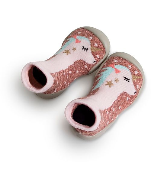 Collégien Babbucce con Suola Ergonomica - Licorne - Cotone di Qualità per Durare a Lungo! Pantofole