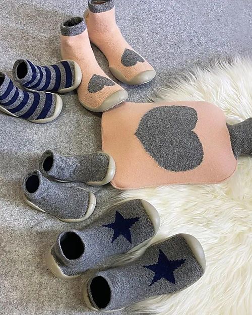 Collégien Babbucce con Suola Ergonomica - Rocky Star - Cotone di Qualità per Durare a Lungo! Pantofole