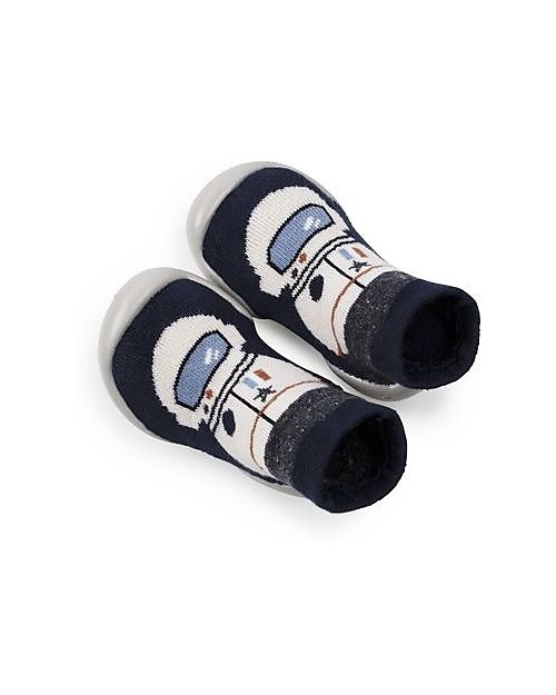 Collégien Babbucce con Suola Ergonomica - Thomas - Cotone di Qualità per Durare a Lungo! Calzini Antiscivolo