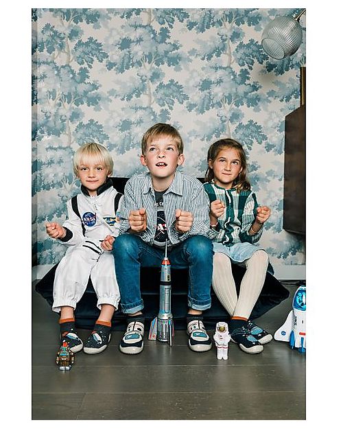 Collégien Babbucce con Suola Ergonomica - Thomas - Cotone di Qualità per Durare a Lungo! Calzini Antiscivolo