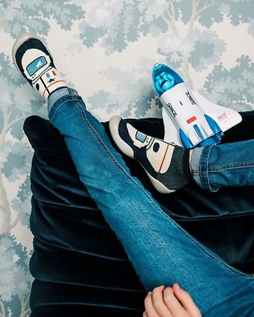 Collégien Babbucce con Suola Ergonomica - Thomas - Cotone di Qualità per Durare a Lungo! Calzini Antiscivolo