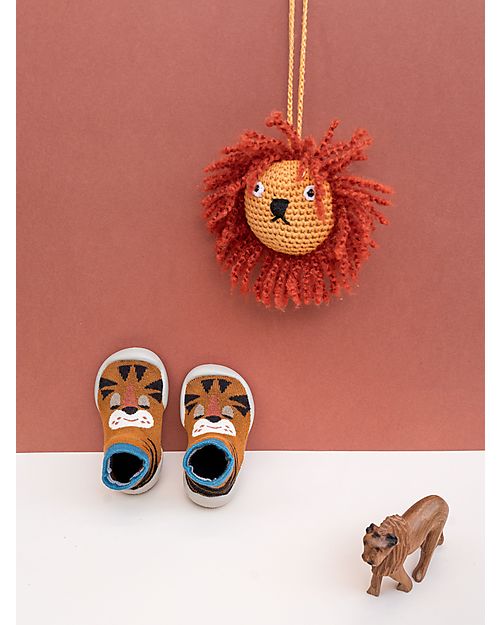 Collégien Babbucce con Suola Ergonomica - Tigrou - Cotone di Qualità per Durare a Lungo! Pantofole