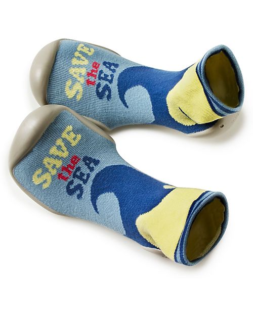 Collégien Babbucce Estive con Suola Ergonomica - Save the Sea - Filato Seaqual Plastica Marina Riciclata Pantofole