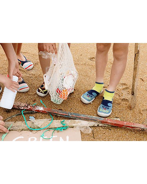 Collégien Babbucce Estive con Suola Ergonomica - Save the Sea - Filato Seaqual Plastica Marina Riciclata Pantofole