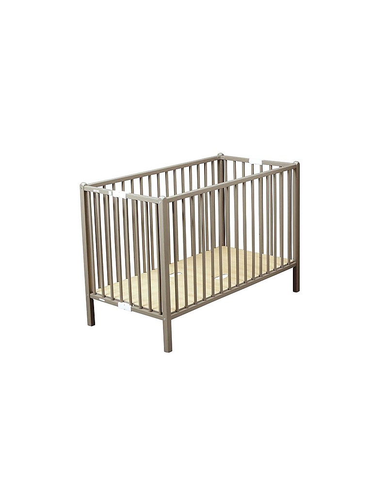 Childhome Lettino Trasformabile con Sbarre Quadro 120 x 60 - Bianco -  Diventa un Letto Junior 200 x 90 cm unisex (bambini)