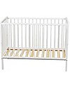 Combelle Rémi, Lettino con Sbarre in Legno di Faggio, 60 x 120 cm - Bianco Lettini con Sbarre