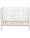Combelle Rémi, Lettino con Sbarre in Legno di Faggio, 60 x 120 cm - Bianco Lettini con Sbarre