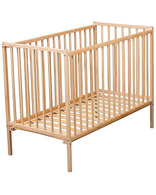Combelle Rémi, Lettino con Sbarre in Legno di Faggio, 60 x 120 cm - Naturale Lettini con Sbarre