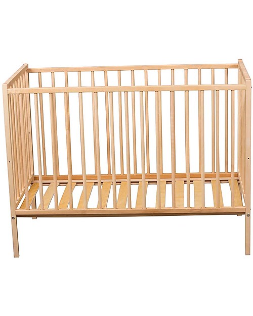 Combelle Rémi, Lettino con Sbarre in Legno di Faggio, 60 x 120 cm - Naturale Lettini con Sbarre