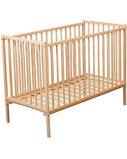 Combelle Rémi, Lettino con Sbarre in Legno di Faggio, 60 x 120 cm - Naturale Lettini con Sbarre