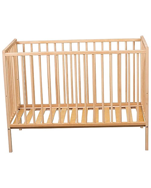 Combelle Rémi, Lettino con Sbarre in Legno di Faggio, 60 x 120 cm - Naturale Lettini con Sbarre