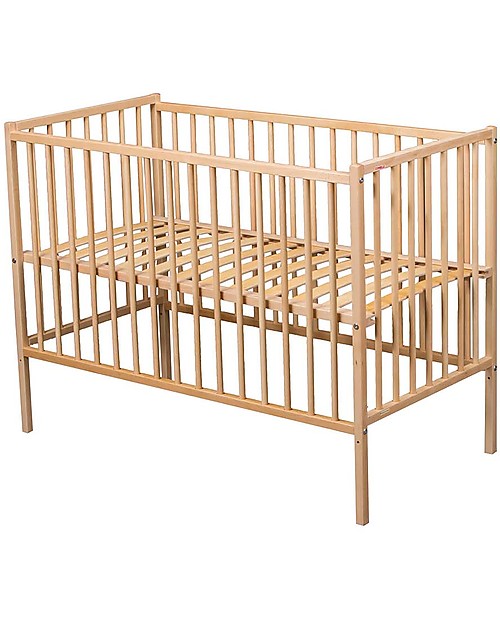 Combelle Rémi, Lettino con Sbarre in Legno di Faggio, 60 x 120 cm - Naturale Lettini con Sbarre