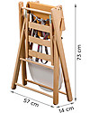 Combelle Sarah, Seggiolone Ultra-Pieghevole in Legno di Faggio, Blu - 57 x 73 x 14 cm Seggioloni Pappa