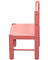 Combelle Sedia per Bambini in Legno di Faggio, Rosa - Facilissima da montare Sedie