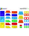 Connetix 100 Pezzi - Pacco Creativo - Arcobaleno -100% Plastica ABS Atossica - Apprendimento STEM! Giochi Magnetici