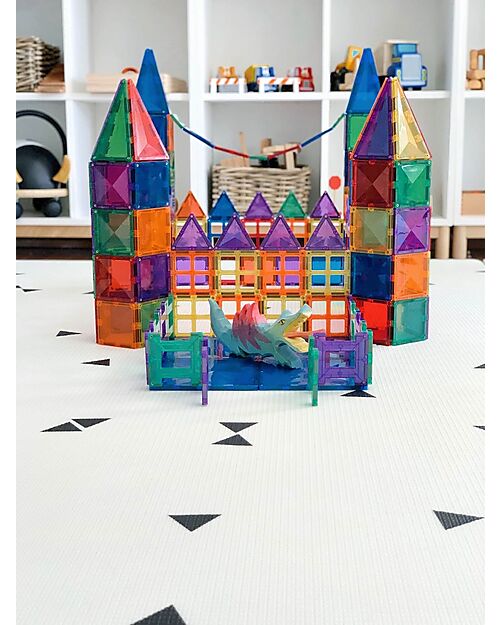 Connetix 102 Pezzi - Pacco Creativo - Arcobaleno -100% Plastica ABS Atossica - Apprendimento STEM! Giochi Magnetici