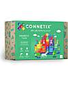 Connetix 102 Pezzi - Pacco Creativo - Arcobaleno -100% Plastica ABS Atossica - Apprendimento STEM! Giochi Magnetici