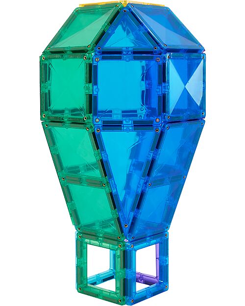 Connetix 104 Pezzi - Pacco Creativo - Bright - 100% Plastica ABS Atossica - Apprendimento STEM! Giochi Magnetici