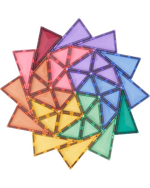 Connetix 104 Pezzi - Pacco Creativo - Pastello - 100% Plastica ABS Atossica - Apprendimento STEM! Giochi Magnetici