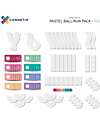 Connetix 106 Pezzi - Pacco Pista Palline - Pastello - 100% Plastica ABS Atossica - Apprendimento STEM! Giochi Magnetici