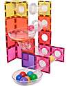 Connetix 114 Pezzi - Pacco Pista Palline - Bright - 100% Plastica ABS Atossica - Apprendimento STEM! Giochi Magnetici