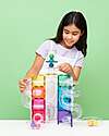 Connetix 114 Pezzi - Pacco Pista Palline - Bright - 100% Plastica ABS Atossica - Apprendimento STEM! Giochi Magnetici