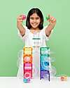 Connetix 114 Pezzi - Pacco Pista Palline - Bright - 100% Plastica ABS Atossica - Apprendimento STEM! Giochi Magnetici