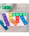 Connetix 18 Pezzi - Rettangoli - Arcobaleno - 100% Plastica ABS Atossica - Apprendimento STEM! Giochi Magnetici