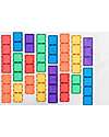 Connetix 18 Pezzi - Rettangoli - Arcobaleno - 100% Plastica ABS Atossica - Apprendimento STEM! Giochi Magnetici