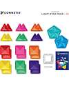 Connetix 2 in 1 Set Costruzioni e Lampada Stella - 28 Pezzi - 100% Plastica ABS Atossica - Apprendimento STEM! Giochi Magnetici